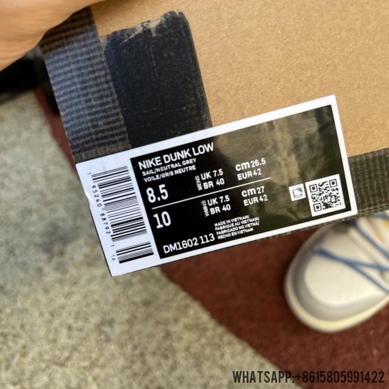 Off-White x Dunk Low 'Lot 05 of 50' DM1602-113