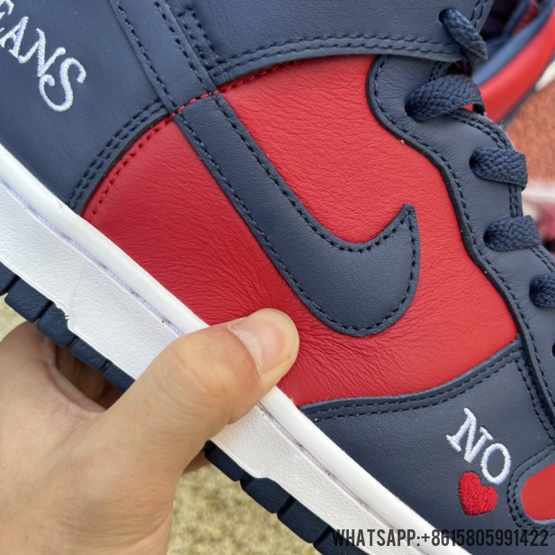 Supreme x Dunk High SB 'By Any Means - Red Navy' DN3741-600