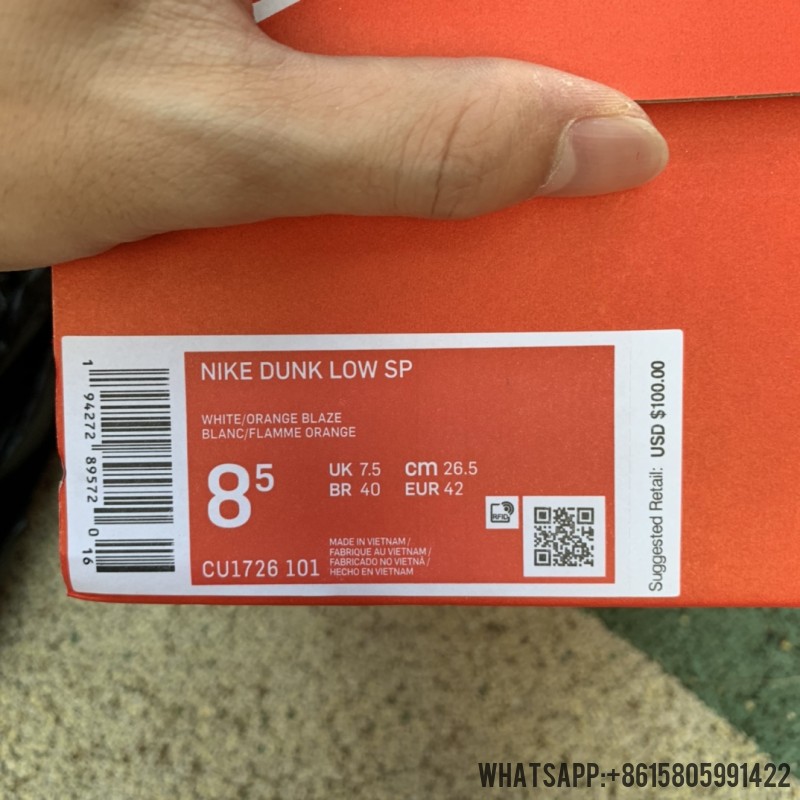 Nike SB Dunk Low Retro SP 'Syracuse' CU1726-101