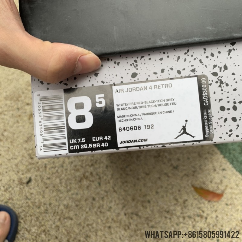 Air Jordan 4s Retro OG 'White Cement' 2016 840606-192
