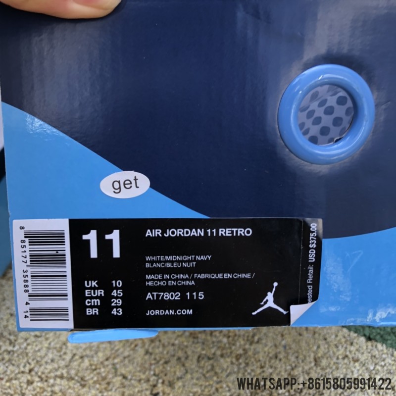 Air Jordan 11s Retro Midnight Blue AT7802-115