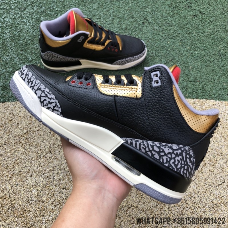 Wmns Air Jordan 3s Retro 'Black Gold' CK9246-067