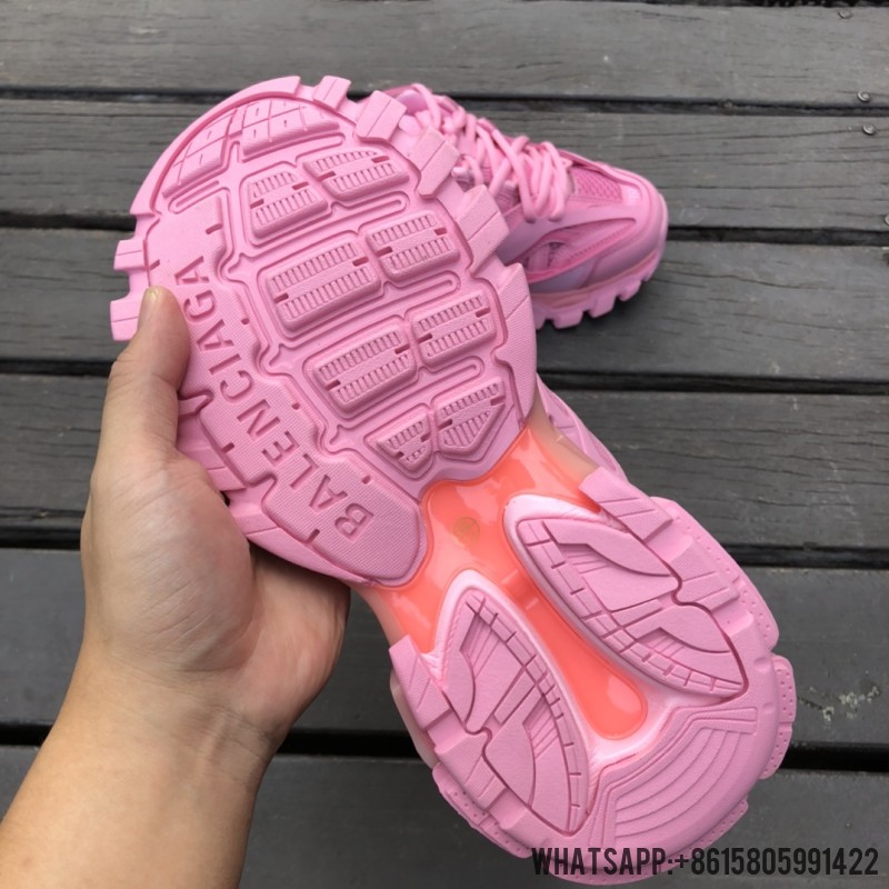 balenciaga Track Sneaker in pink mesh and nylon 542436W2LA15842