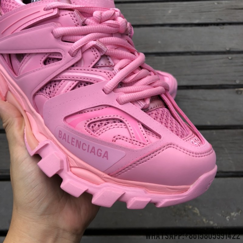 balenciaga Track Sneaker in pink mesh and nylon 542436W2LA15842