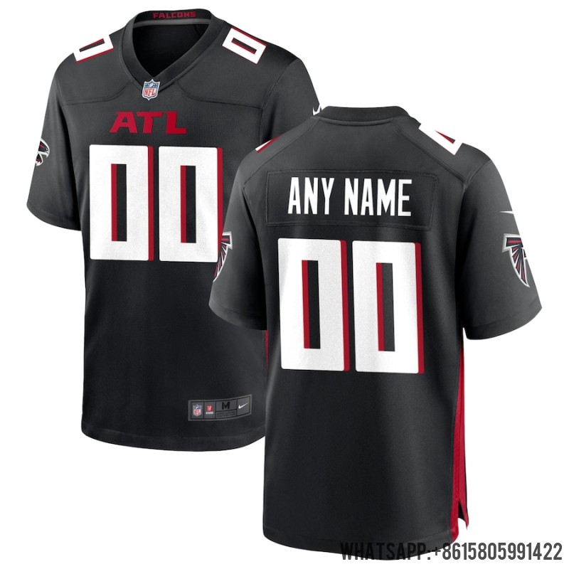 Men's Atlanta Falcons Nike Black Custom Game Jersey 3887254