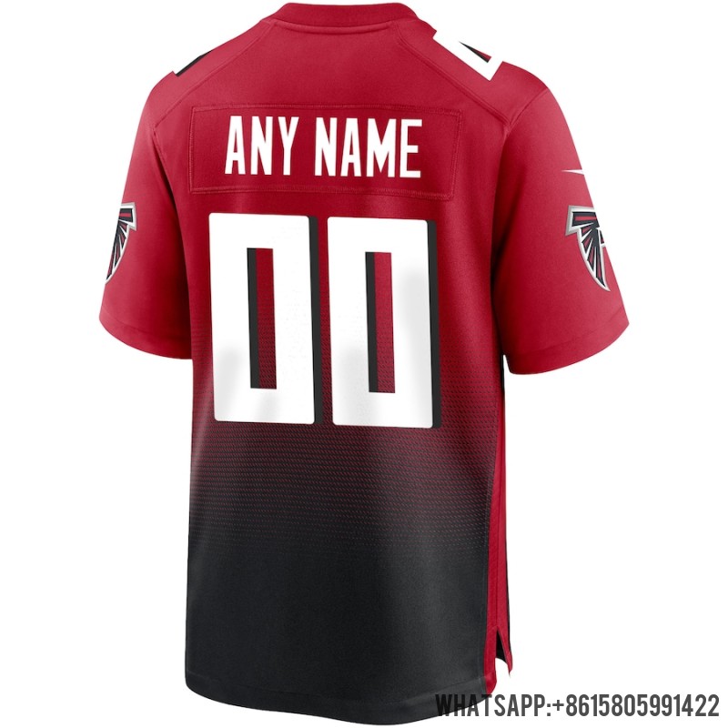 Men's Atlanta Falcons Nike Red Alternate Custom Game Jersey 3893879
