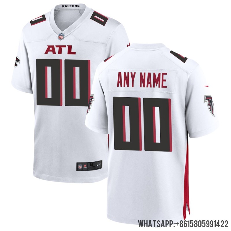 Men's Atlanta Falcons Nike White Custom Game Jersey 3889153