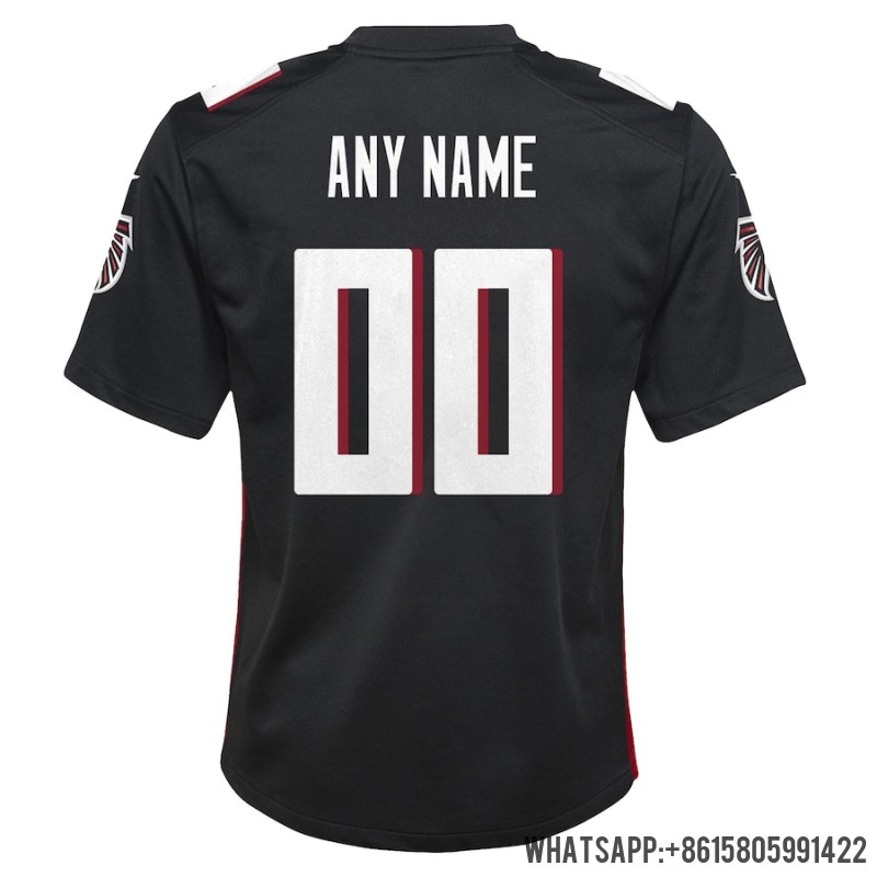 Youth Atlanta Falcons Nike Black Custom Game Jersey 3895897