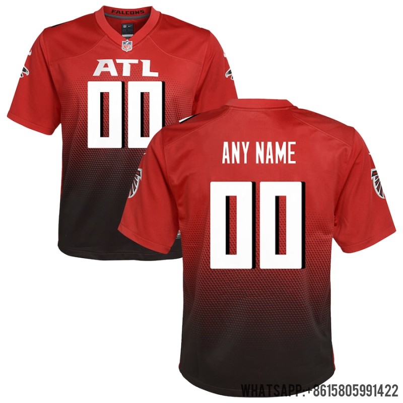Youth Atlanta Falcons Nike Red Alternate Custom Game Jersey 3895909
