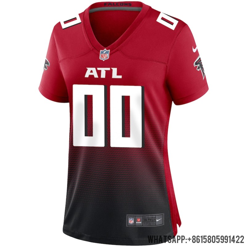Women's Atlanta Falcons Nike Red Alternate Custom Game Jersey 3894790