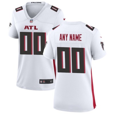 Women's Nike Atlanta Falcons White Custom Game Jersey 3894783