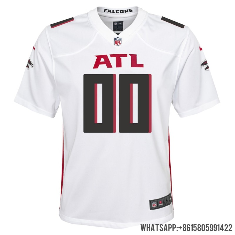Youth Nike Atlanta Falcons White Custom Game Jersey 3895911