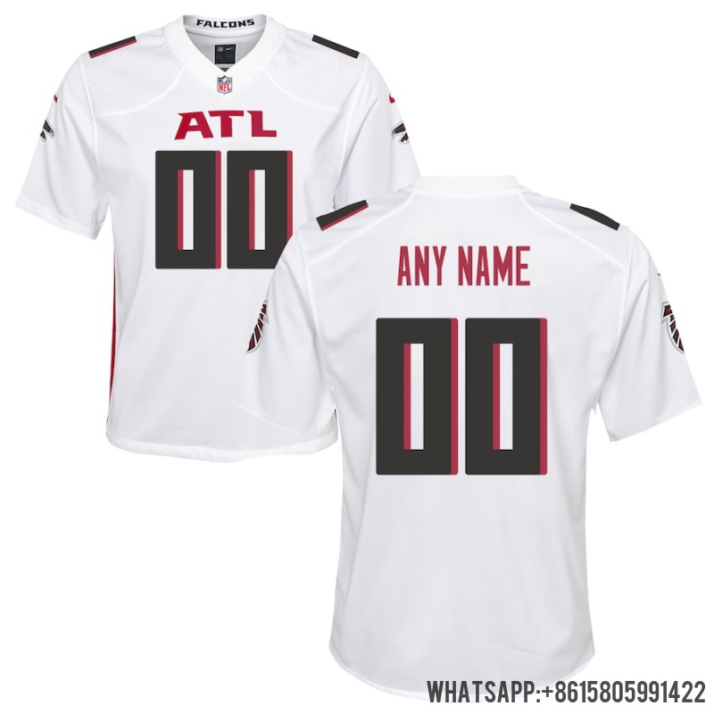 Youth Nike Atlanta Falcons White Custom Game Jersey 3895911