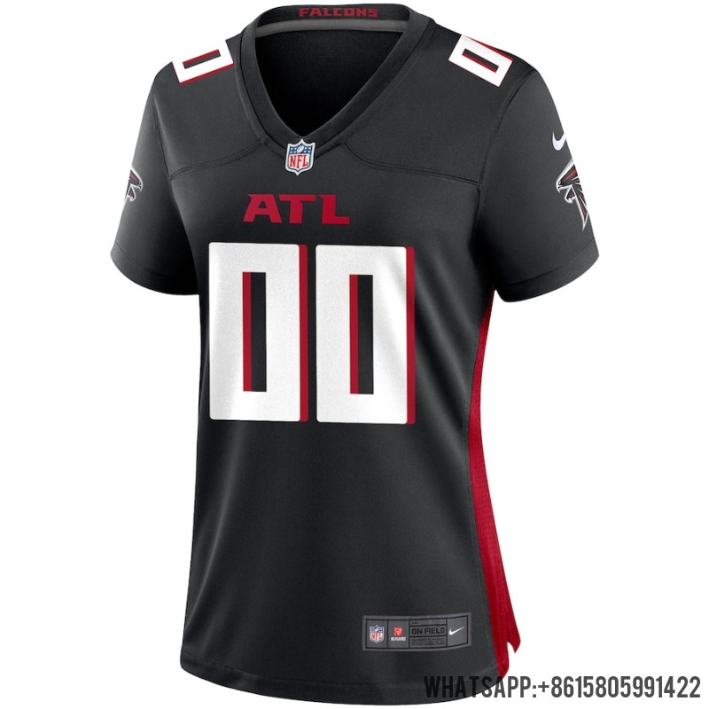 Women's Nike Atlanta Falcons Black Custom Game Jersey 3894730