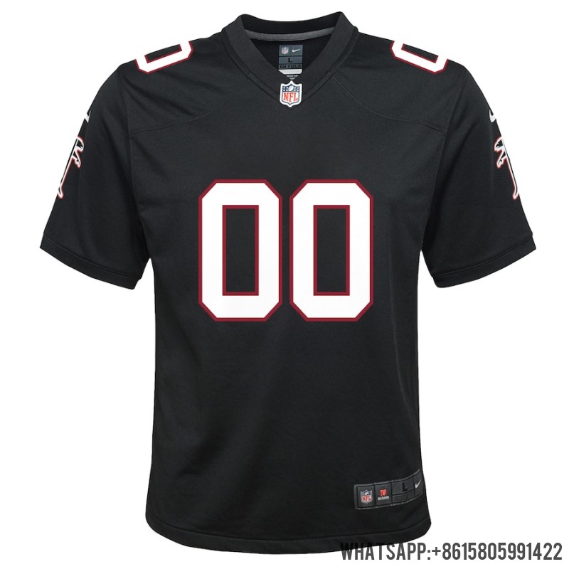 Youth Atlanta Falcons Nike Black Throwback Custom Game Jersey 3895905