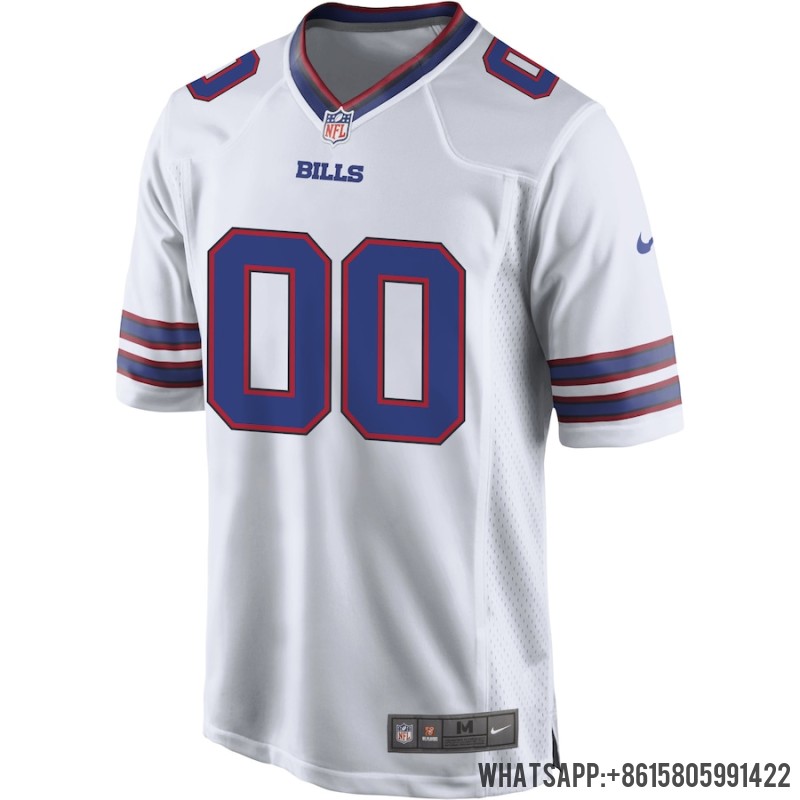 Cheap Men's Buffalo Bills Nike White Custom Game Jersey 3889163 For Sale