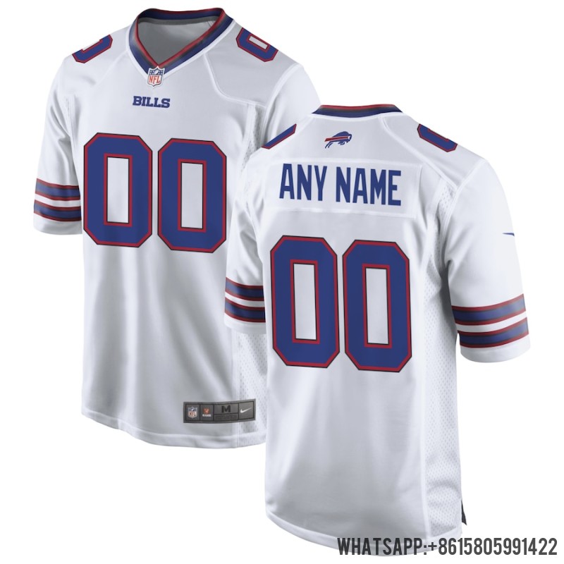 Cheap Men's Buffalo Bills Nike White Custom Game Jersey 3889163 For Sale