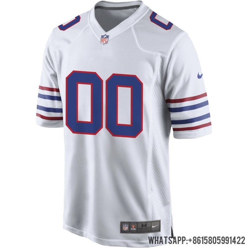 Cheap Men's Buffalo Bills Nike White Alternate Custom Game Jersey 3888064 For Sale