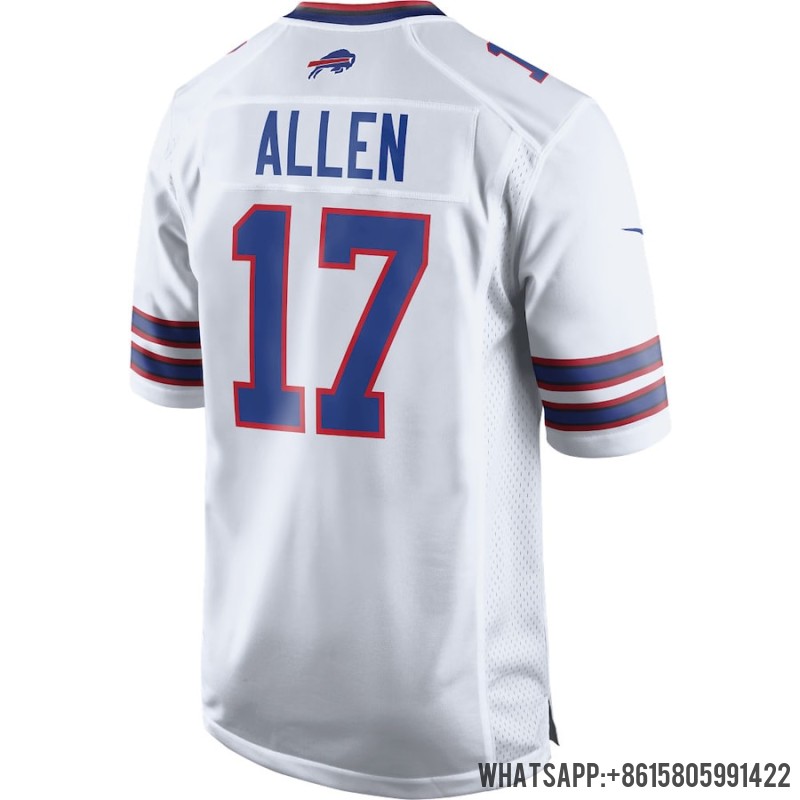 Cheap Men's Buffalo Bills Josh Allen Nike White Game Player Jersey 3139248 For Sale