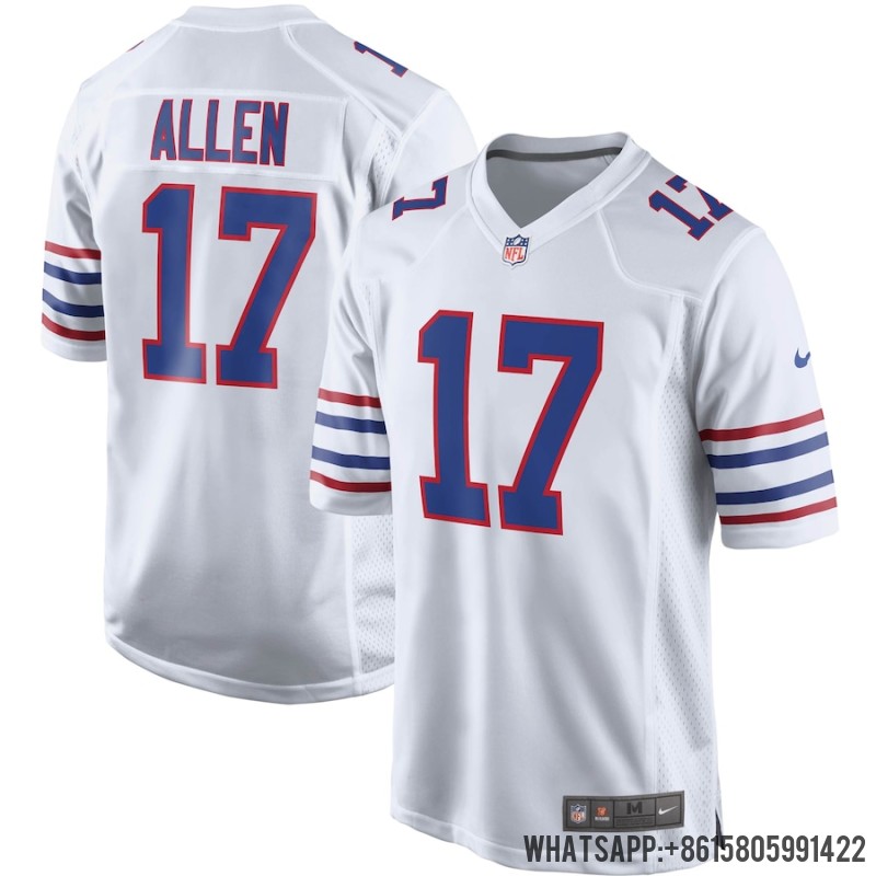 Cheap Men's Buffalo Bills Josh Allen Nike White Alternate Game Player Jersey 4097863 For Sale