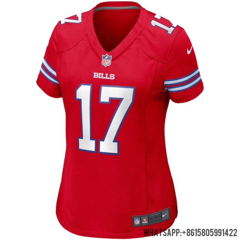 Cheap Women's Buffalo Bills Josh Allen Nike Red Alternate Game Player Jersey 3822130 For Sale