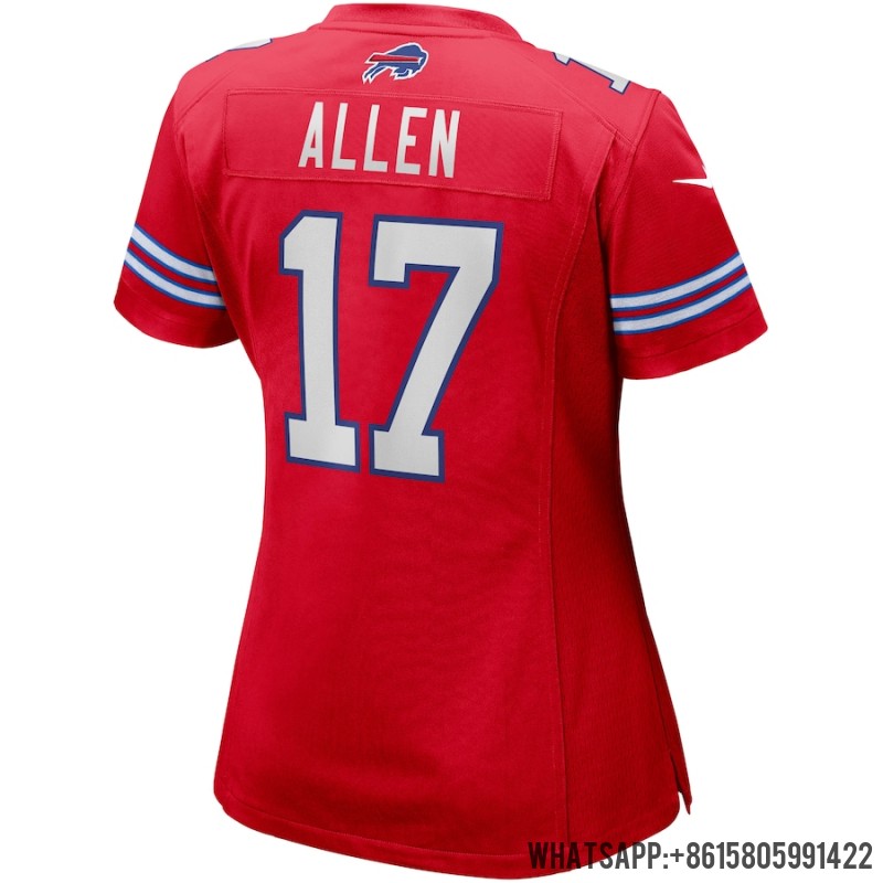 Cheap Women's Buffalo Bills Josh Allen Nike Red Alternate Game Player Jersey 3822130 For Sale