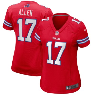 Women's Buffalo Bills Josh Allen Nike Red Alternate Game Player Jersey 3822130