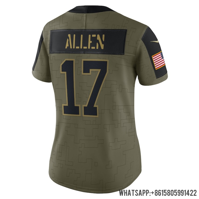 Cheap Women's Buffalo Bills Josh Allen Nike Olive 2021 Salute To Service Limited Player Jersey 4195563 For Sale