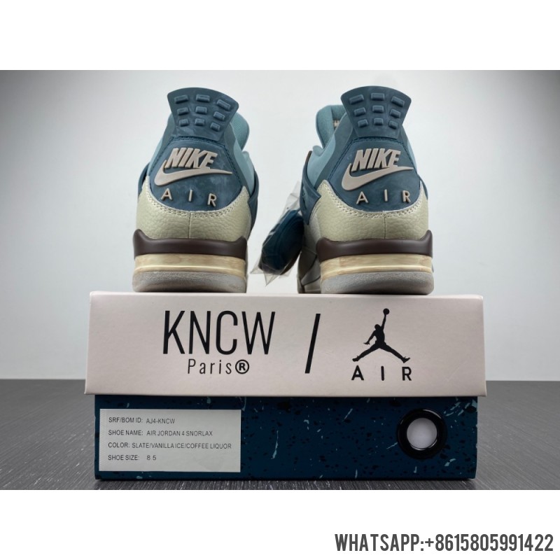 Cheap SNORLAX x Air Jordan 4s CUSTOM AJ4-KNCW For Sale