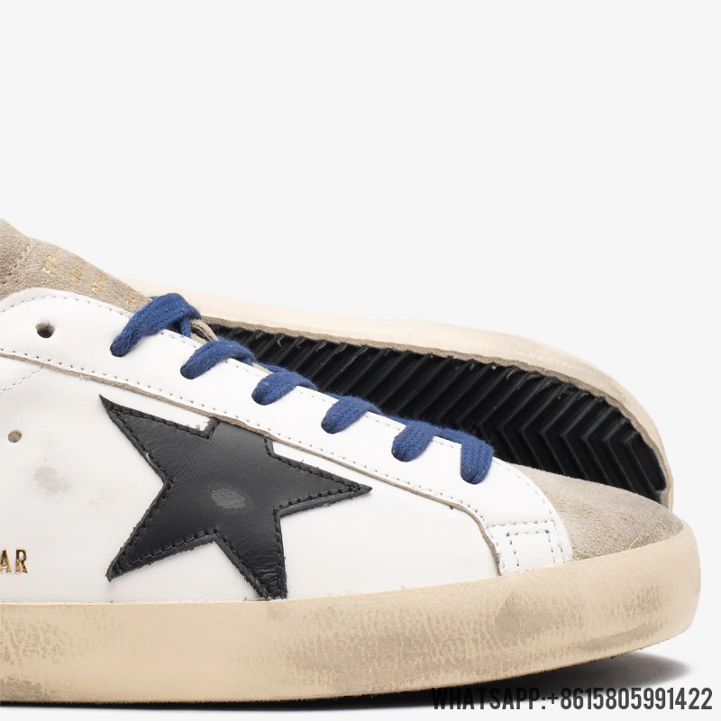 Cheap Golden Goose SUPER-STAR LEATHER - WHITE / TAUPE GMF00101.F003208 For Sale