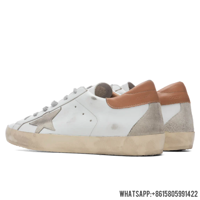 Cheap Golden Goose Super-Star Sneakers - White/Ice/Light Brown GMF00102.F002182.10803 For Sale