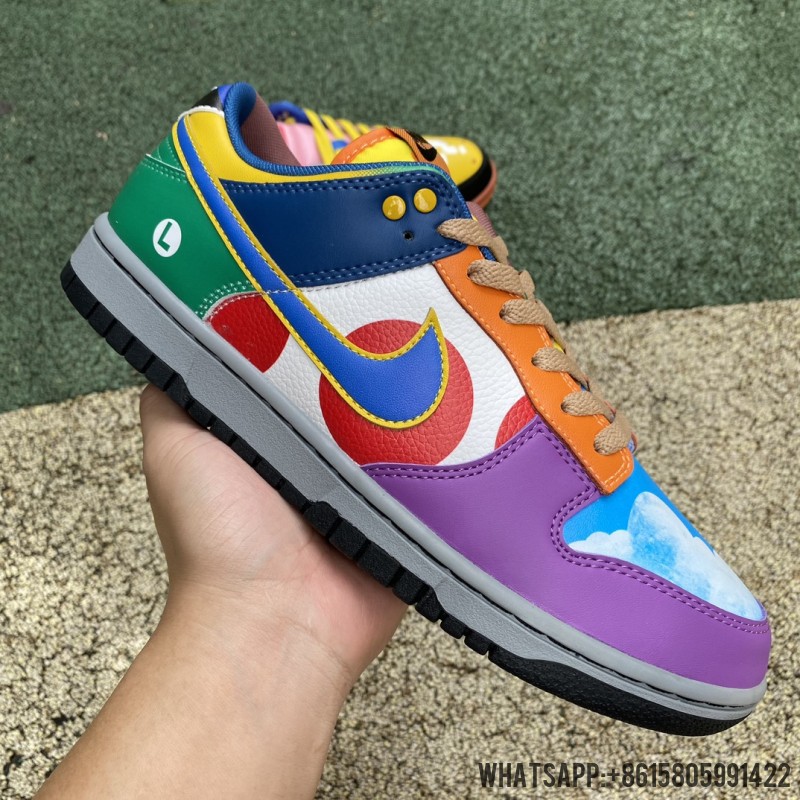 Cheap Nike Dunk Low "What the Super Mario" DH0952-100 For Sale